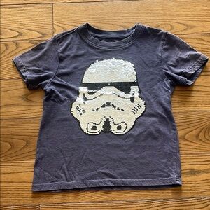 Star Wars Gray Short Sleeve Tee with Stormtrooper Design